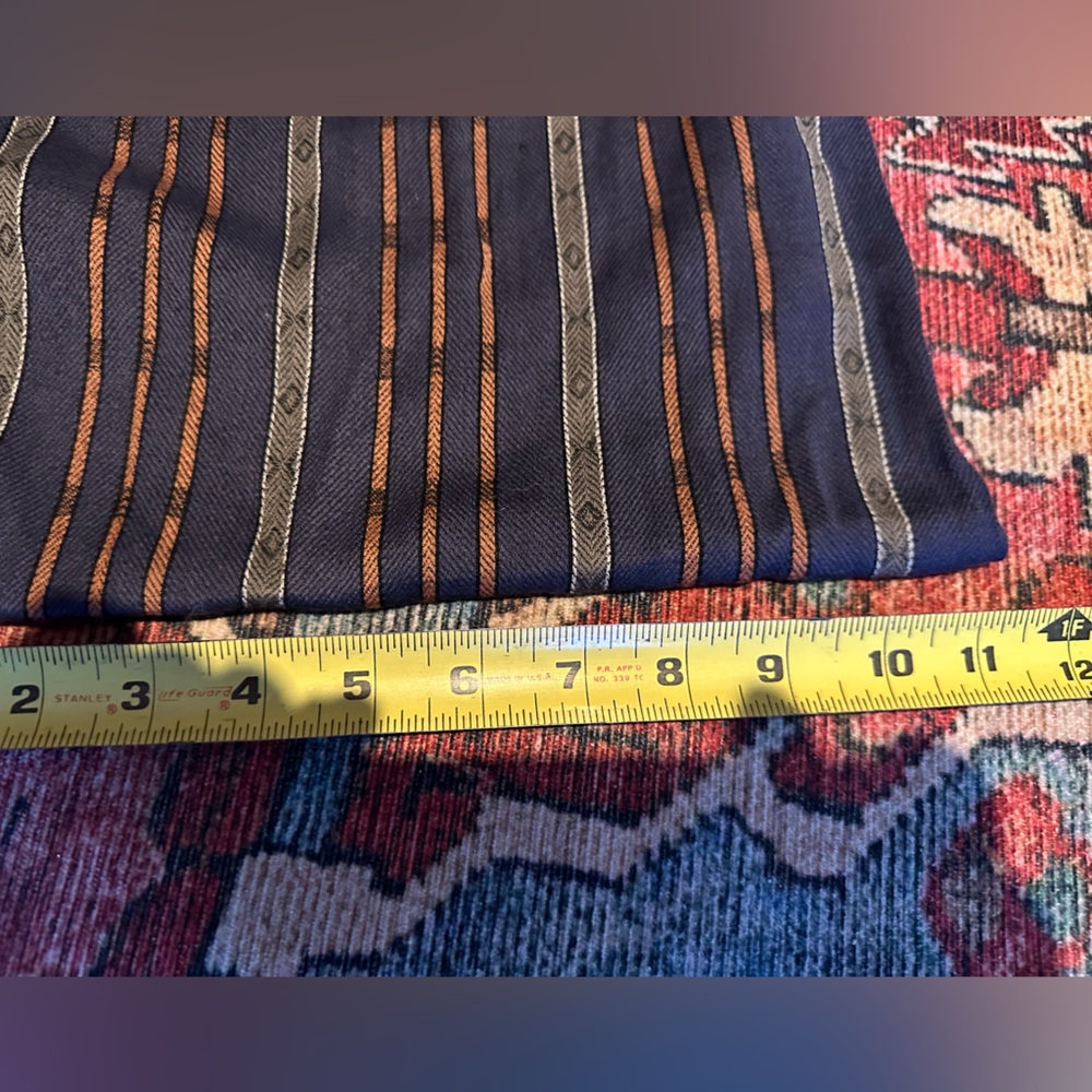 Vintage 80’s Banana Republic scarf Mill Valley era Jacquard - Picture 3 of 8